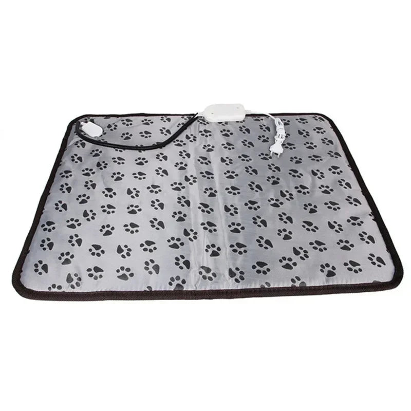 Pet Heating Pad with Adjustable Temperature – Waterproof Electric Heated Mat for Dogs & Cats | 3–9 Gear Timer Winter Bed