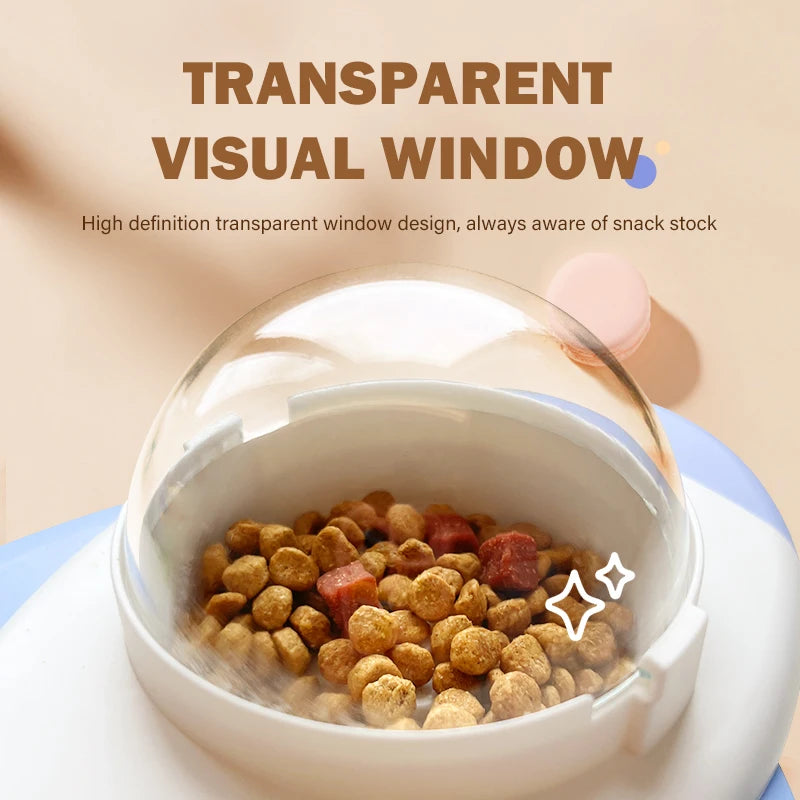 Interactive Dog And Cat Toy Pet Automatic Food Treat Dispenser Cartoon Duck Design Slow Food Pet Snack Feeder for Dog Training