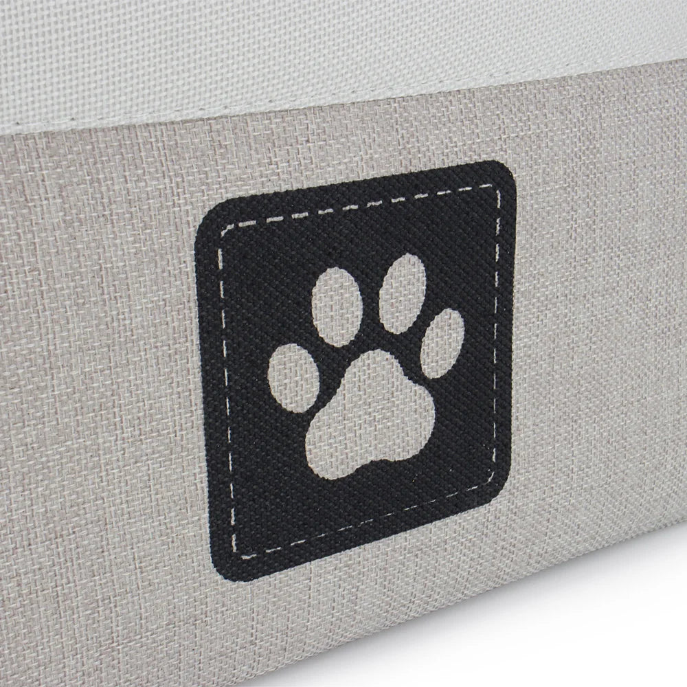 Pet Toy Storage Basket Foldable Paw Dog Cat Clothes Box Accessories Organize Bin