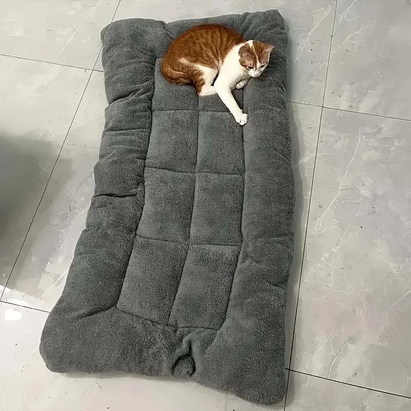 Dog Pet Beds Extra Large Plush Dog Bed Sofa Thickened Super Soft Polyester Pet Mat Dog Crate Mat Bed For Large Dog Bed