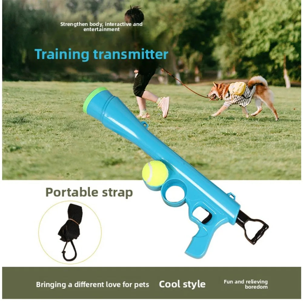 Pet Dog Toys Tennis Throwing and Throwing Equipment Training Supplies Launcher Puzzle Pet Dog Training Interactive Toy Gun