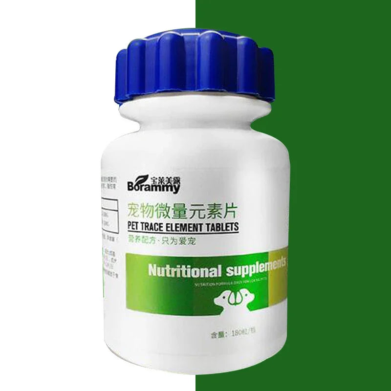 180 Tablets Dog Trace Element to Improve Pet Pica, Supplementing vitamins, Enhance Appetite Health Nutritional