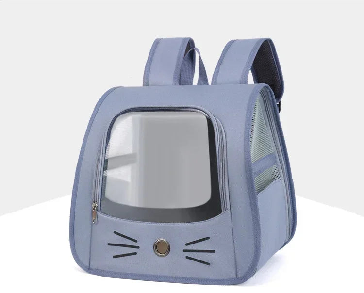 Pet Cat Carrier Bag Cat Backpack Outdoor Breathable Portable Shoulders Bag for Cats Small Dogs Transport Carrier