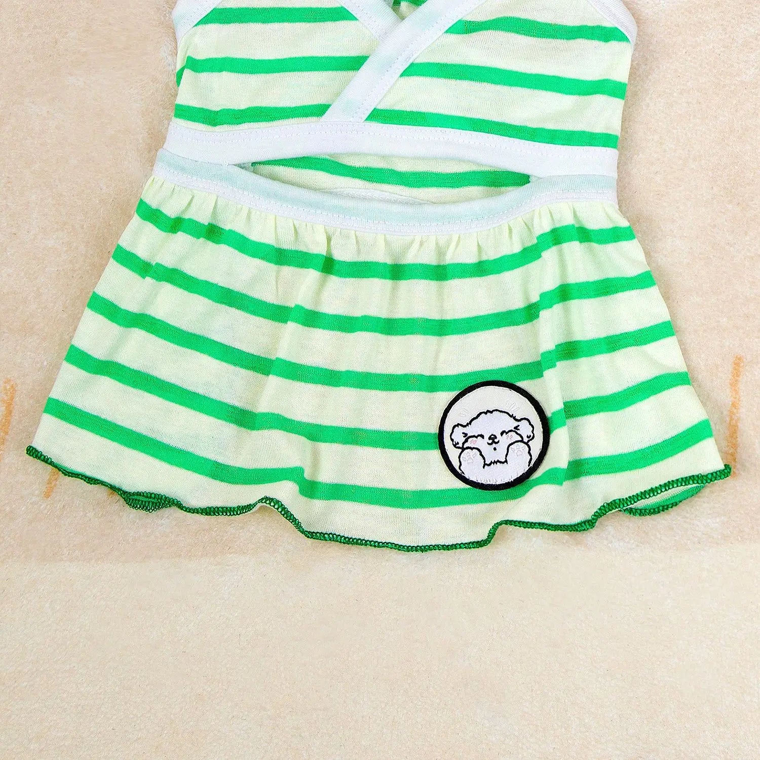 Spring Summer Thin Strips Bikini Skirt for Small Medium Dogs Girl Kitten Sunscreen Pet French Bulldog Sexy Puppy Summer Dresses