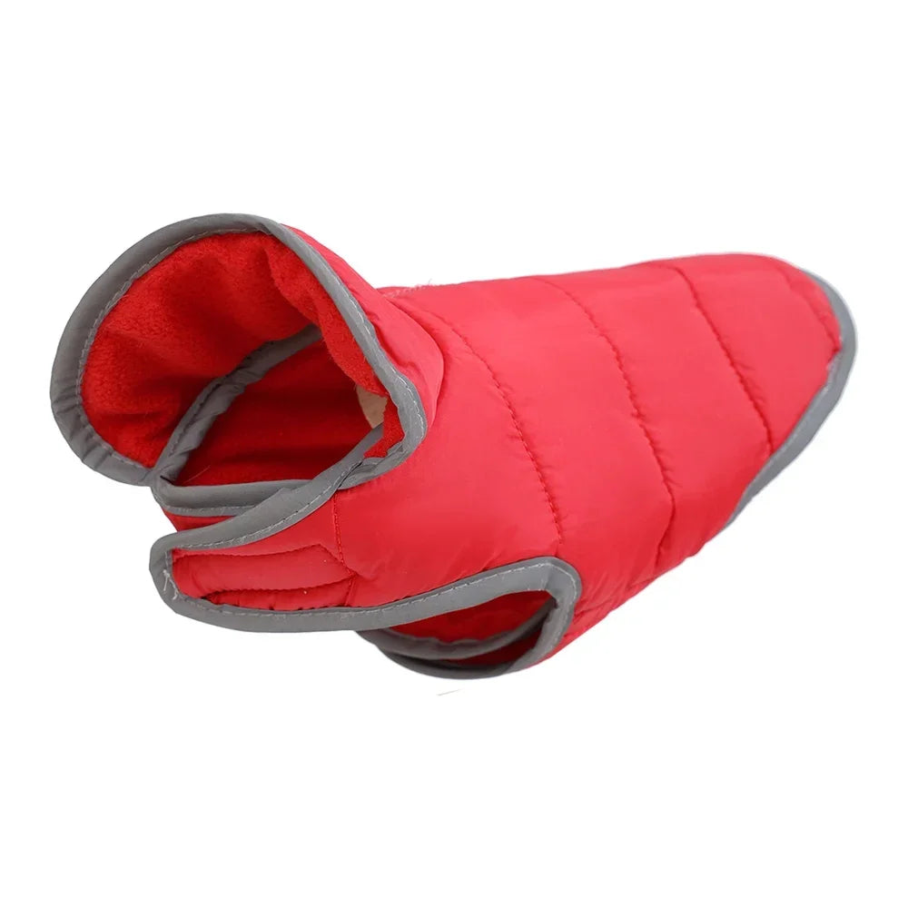 Fleece Warm Pet Clothes For Winter Reversible Cat Jacket With Leash Hole Reflective Waterproof Pets Coat For Puppy Cats Sphynx