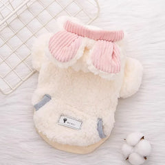 Thickened Fluffy Cotton Coat For Kittens Autumn Winter Clothes British Short Hair Doll Puppy Anti Shedding Warm Cat Jacket