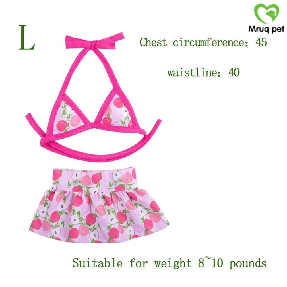 1PCS Summer Pet Clothes Dog Bikini Beach Clothes Cute Puppy Fashion Swimsuit Clothes Pet Supplies For Dogs and Cats Pet Products