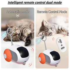 Electric cat toy remote control sports car self entertainment toy suitable for cats indoor interactive intelligent sports car