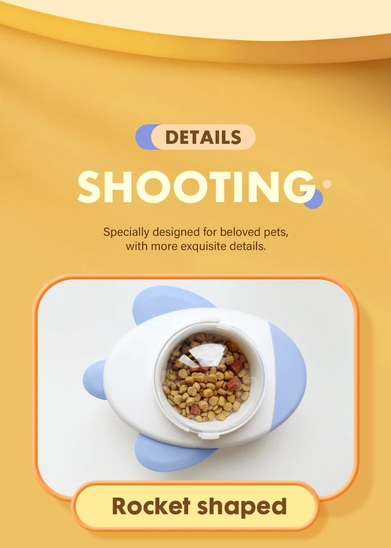 Interactive Dog And Cat Toy Pet Automatic Food Treat Dispenser Cartoon Duck Design Slow Food Pet Snack Feeder for Dog Training