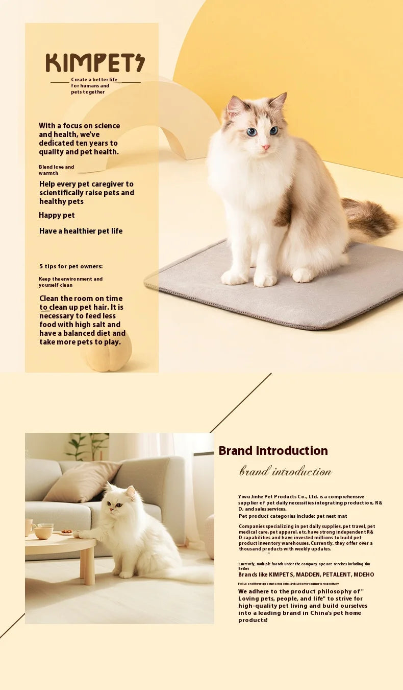 Enclosed Cat Cave Bed with Tunnel Entrance - Self Warming Plush Sleeping Bag for Winter, Security Hideaway for Pets