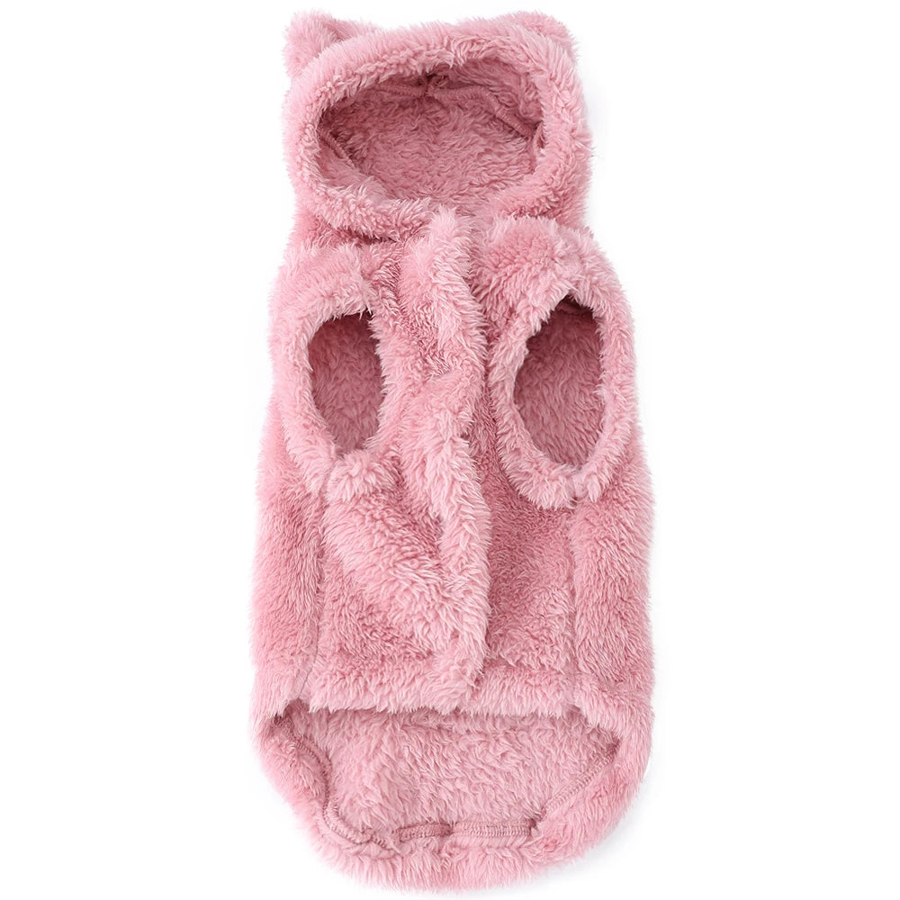 Rabbit Ears Cute Cat Clothes For Small Medium Dogs Cats Puppy Soft Pet Outfits Cozy Pets Kitty Coat Winter Warm Sphynx Hoodie