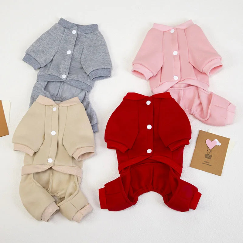 Winter Warm Pet Dog Coat for Small Medium Dogs Puppy Clothes Dog Jumpsuit Thicken Dog Hoodies Pet Supplies