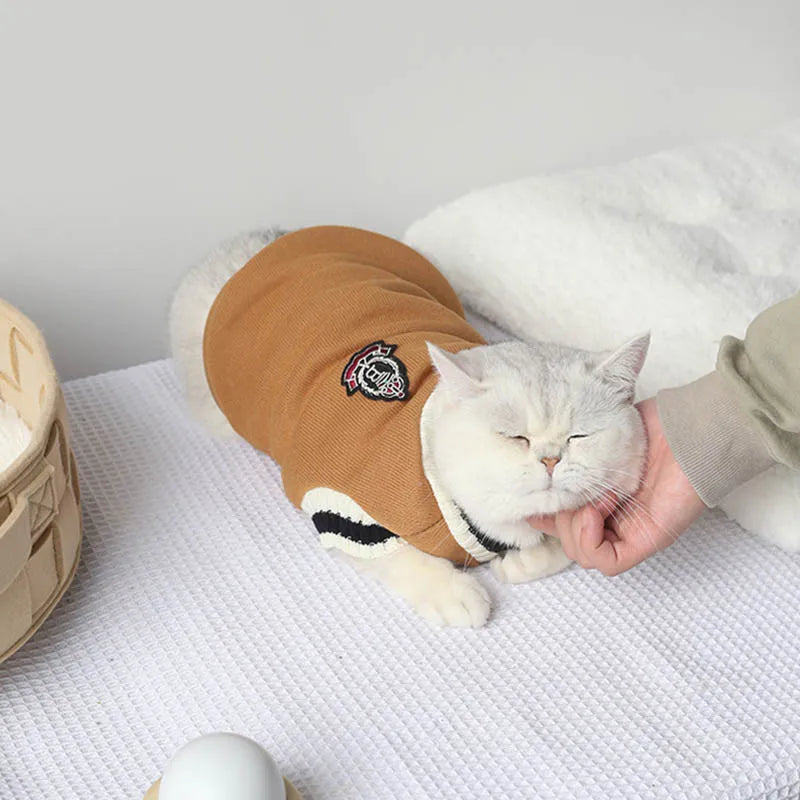 Cat Dog Sweater Pullover Winter Pet Clothes for Small Dogs Cat Vest Puppy Jacket Pet Cat Clothing Kitty Costume Ubranka Dla Psa