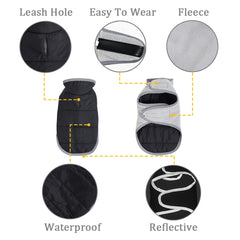 Reflective Pet Clothes Cute Windproof Reversible Kitten Jacket Coat Winter Warm Thicken Fleece Cat Costume For Small Cats Sphynx