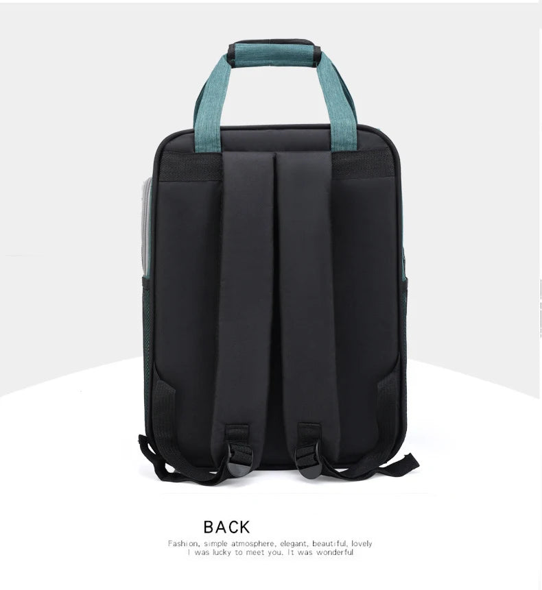 Pet Carrier Backpack for Cats Three-Sided Breathable Thickened Wear-Resistant Sun-Protective Travel Cat Bag Portable Pet Luggage