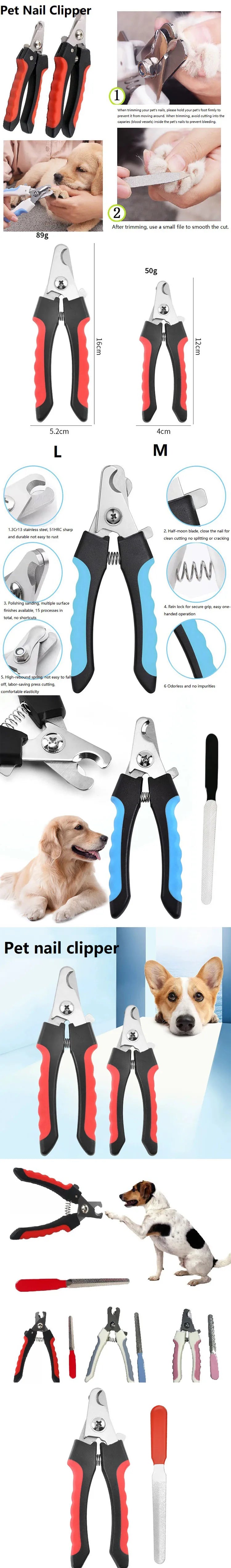 Pet Nail Clipper Claw Scissors for Dogs Cat Claw Scissors Dog Cutting Nails Coupe Griffe Chat Large Dog Nail Clippers GZJJ01