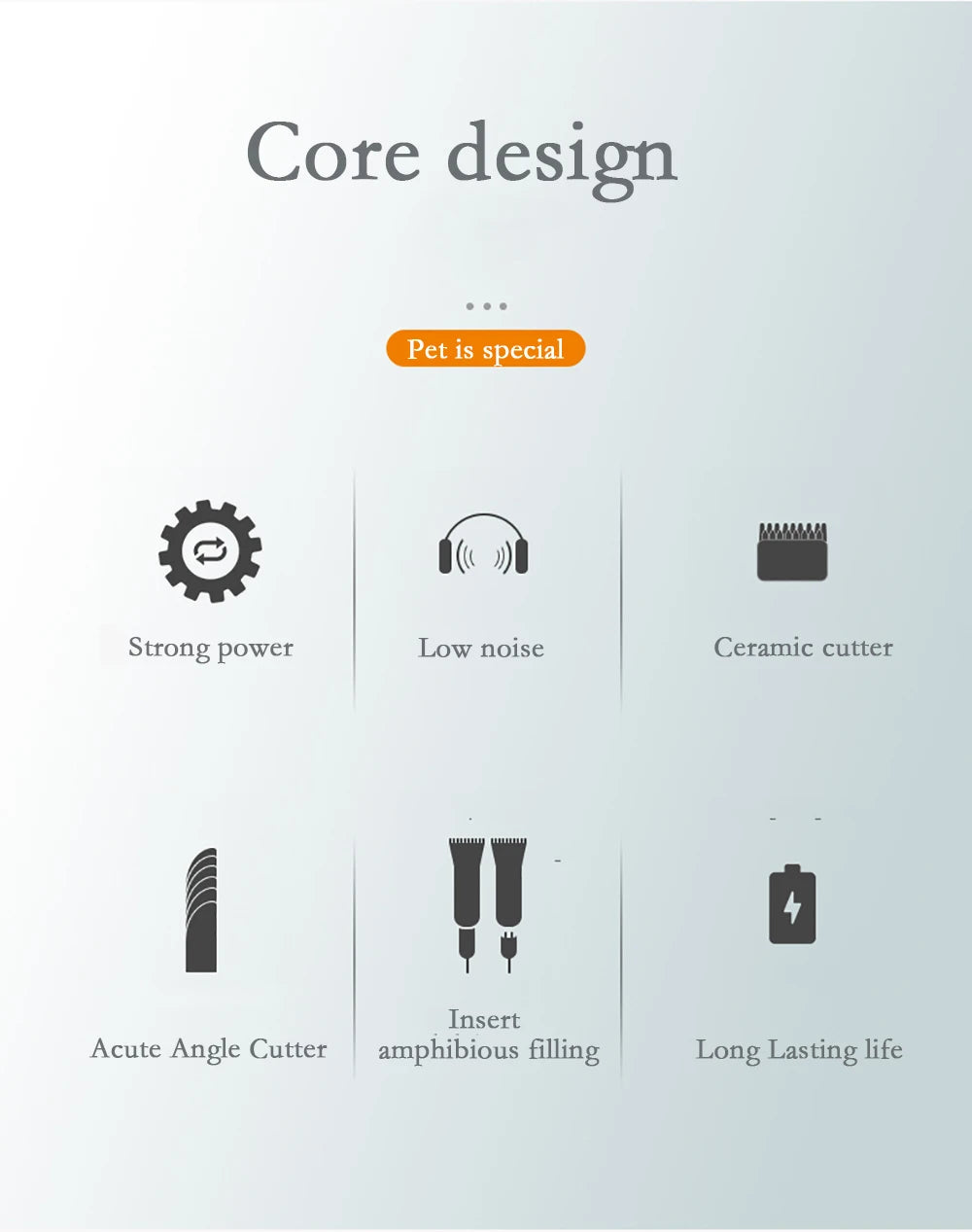 Dog Clippers Low-noise Pet Grooming Tool Cat Animal Hair Cutter Trimmer Haircut Shave perros y gatos de pelo maquina afeitadora