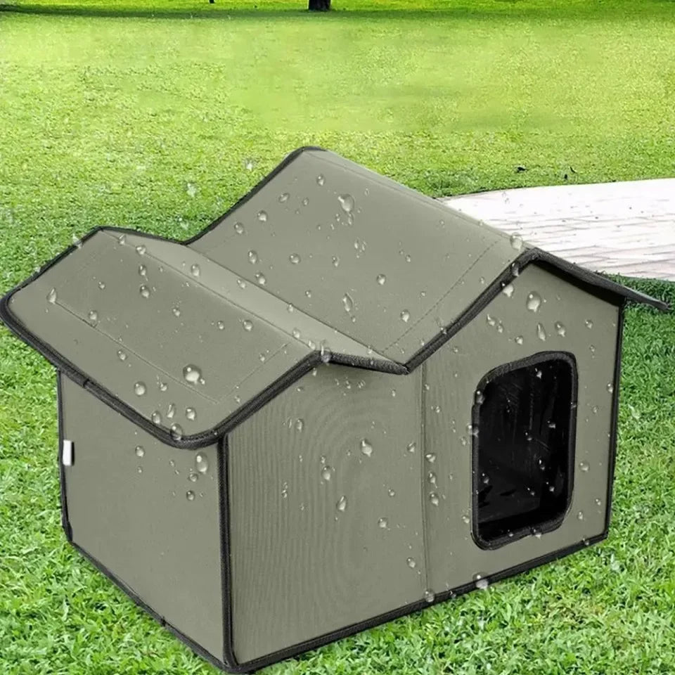 Outdoor Cat House Detachable Roof Easy To Clean Pet Bed Waterproof Practical Cat Nest Cat and Dog Multifunctional Universal Bed
