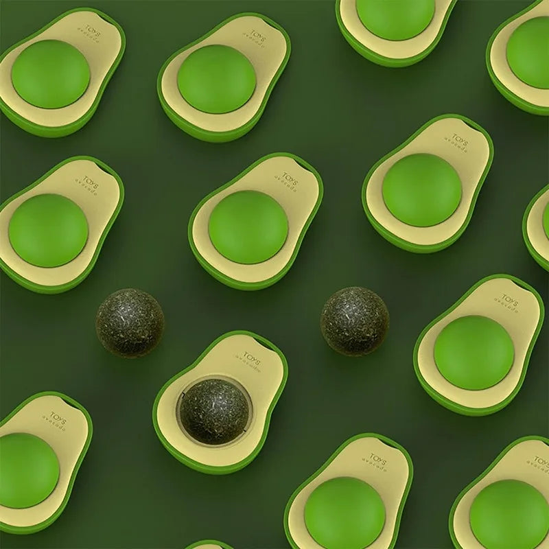 Cats Rotatable Catnip Ball Wall Sucker Lick Treat Toys Contail Catnip Sugar Balls Smart Cat Toys Interactive Ball Cats Mint Toy