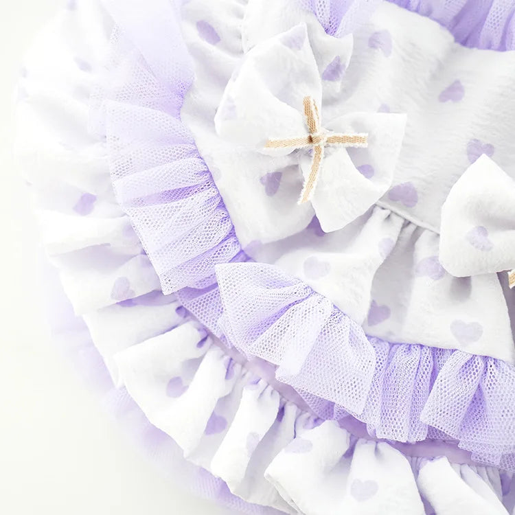 Dog clothes spring and summer thin cat princess skirt tutu skirt suspender lolita small dog teddy pet