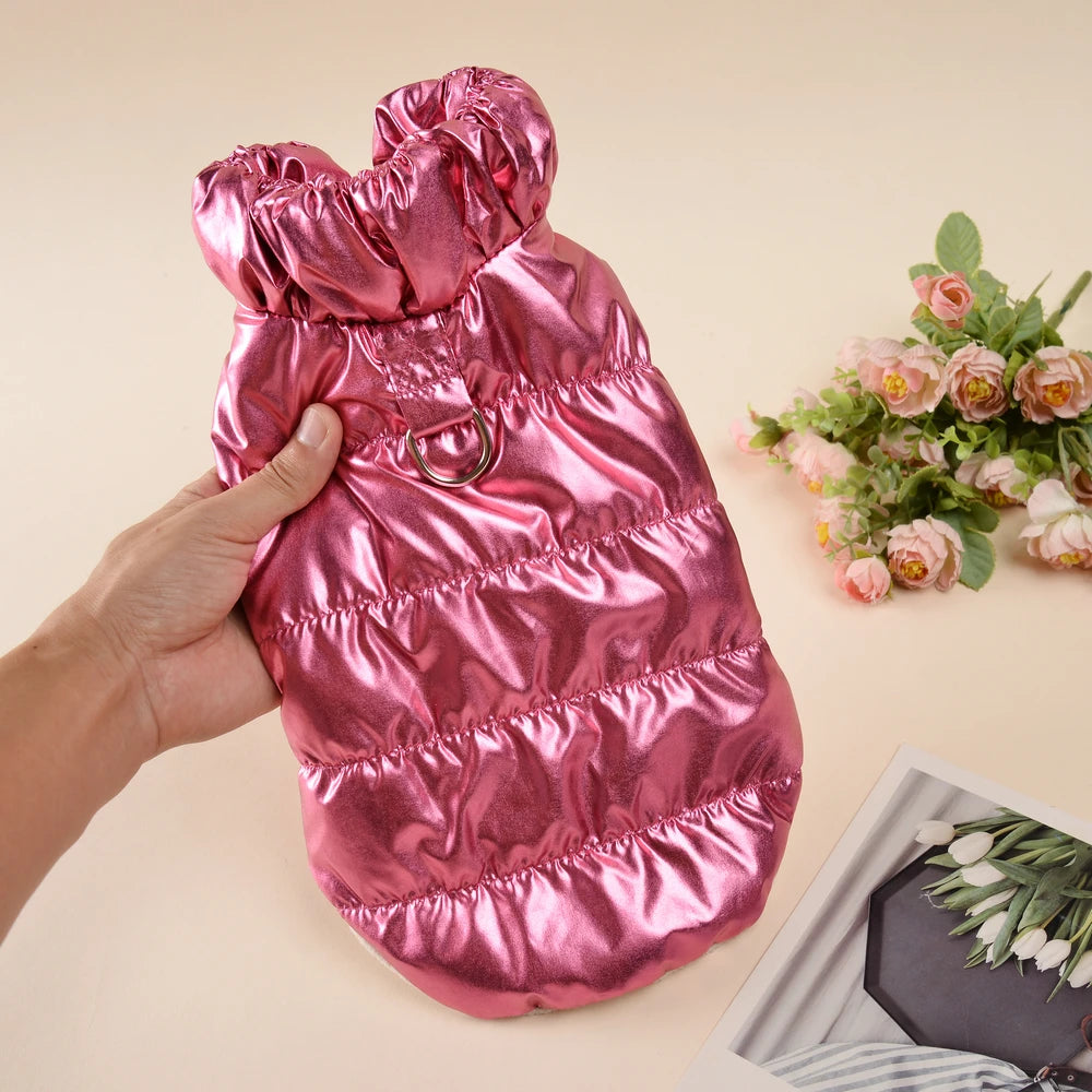 Cat Coat With D-ring For Small Medium Cats Dog Waterproof Winter Warm Puppy Costume Sphynx Clothes Kitten Pet Jacket Pug Outfit