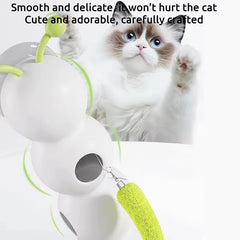 Electric Caterpillar Cat Toy Smart Sensor Motion Activated Soft Feather Tail Eco Safe Self Amusing Pet Toy Relieve Cat Boredom