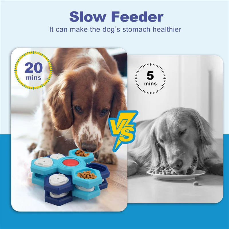 Dog Puzzle Toys Dog Training Boredom Interactive Puzzle Feeding Toys Slow Food Tray Pet Feeding Supplies