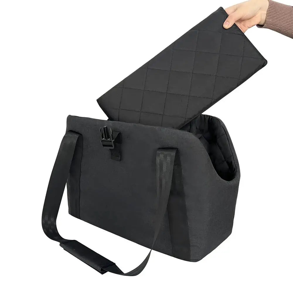 Dog Carrier With Heat USB Heated Adjustable Puppy Shoulder Bag Heated Warm Cat Carrier Soft Side Pet Carrier For Cat Small Dog