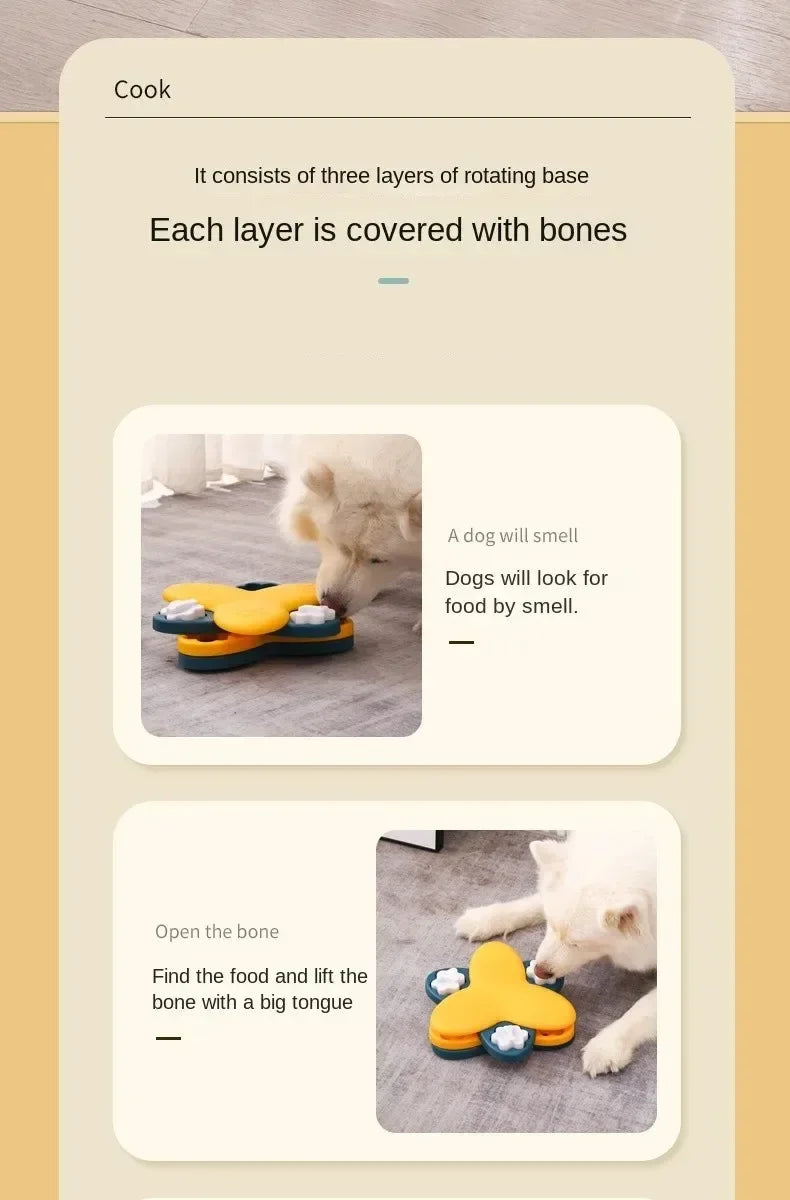 New Dog Puzzle Toys Slow Feeder Interactive Puppy Food Dispenser Slowly Eating Non Slip Bowl Cat Dogs Training Toys Pet Products