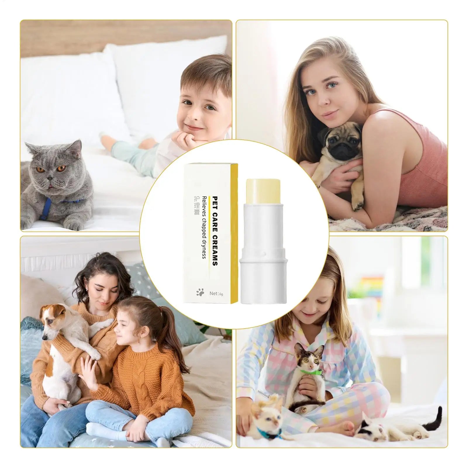 Dog Nose And Paw Balm Dog Paw Cream Cats Dogs Paw Protector Cream Pet Feet Moisturizer Cracked Nose Paws Dry Relief Feet Repair