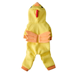 Dog Clothes Little Yellow Chicken Autumn/Winter Christmas Halloween Pet Costumes Holiday Party Bulldog Teddy Pet Apparel