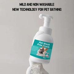 New Dry Cleaning Foam For Dogs And Cats Decontamination And Fragrance Leave-in Body Wash For Pets With Unscented Press