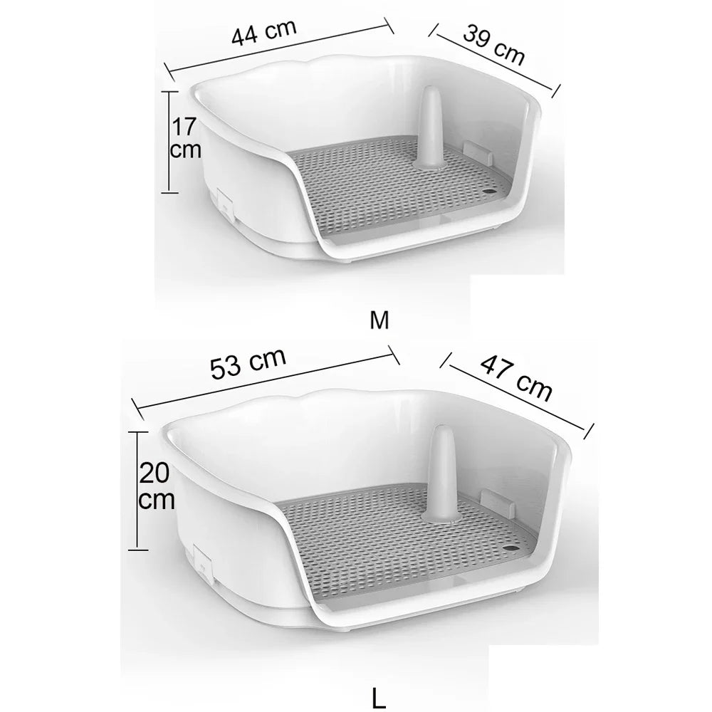 Portable Teach Cat Dog Toilet Plastic Double Layer Dog Pad Training Cat Puppy Toilet Pee For Small Dogs Pet Self Cleaning Toilet