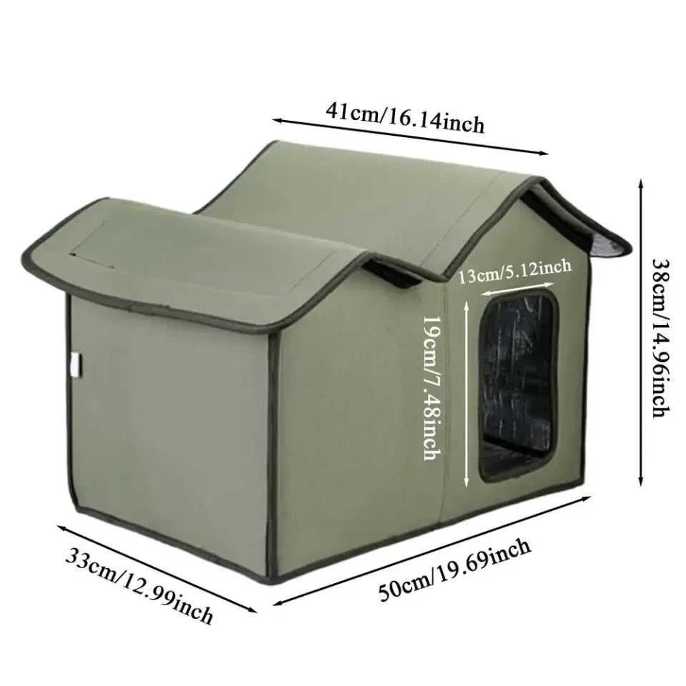 Outdoor Cat House Detachable Roof Easy To Clean Pet Bed Waterproof Practical Cat Nest Cat and Dog Multifunctional Universal Bed