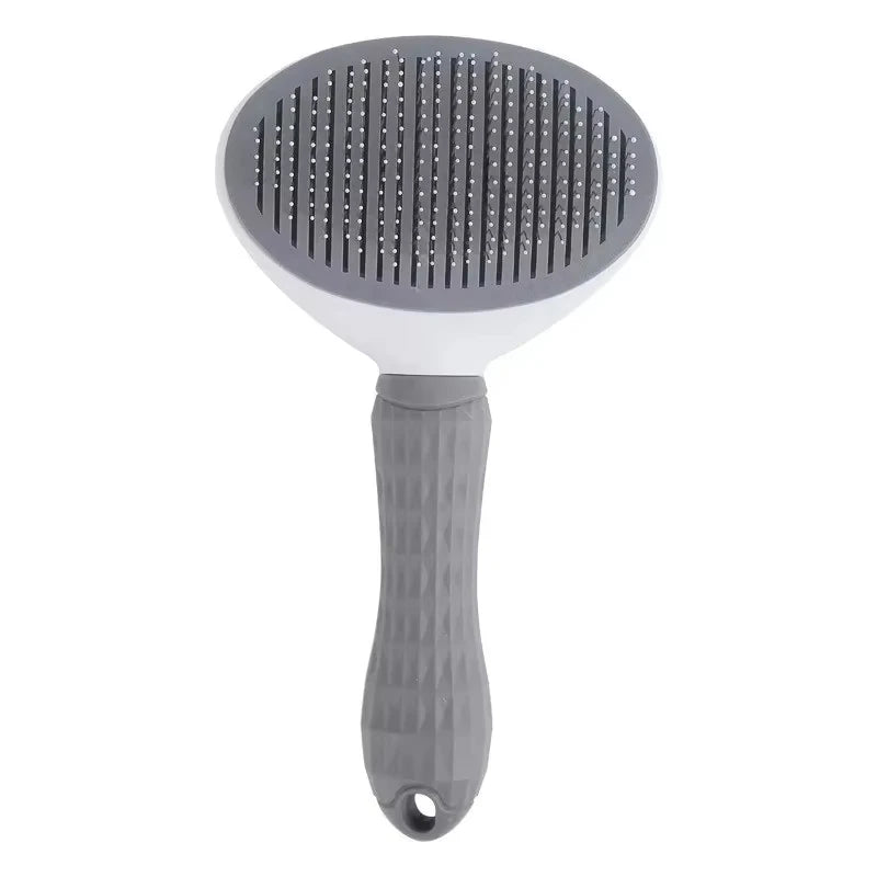 Dog Grooming Brush with Easy Clean Button, Pet Massage Comb for Effective Detangling and Hair Removal, Suitable for Dogs