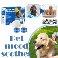 1/2pcs 48ML Pet Diffuser Stop Scratching Peeing Calming Pheromone Plug In Safe For  Anxious Cats Dogs Anti Stress Behavior Aid