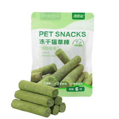6/12/18pcs Cat Grass Teeth Grinding Stick Pet Snacks Cat Hair Cat Mild Baby Eat Ready Teeth Hairball Sticks Cleaning To Removal