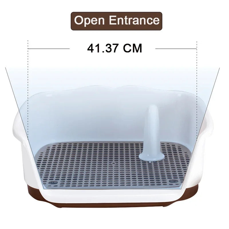 Portable Teach Cat Dog Toilet Plastic Double Layer Dog Pad Training Cat Puppy Toilet Pee For Small Dogs Pet Self Cleaning Toilet