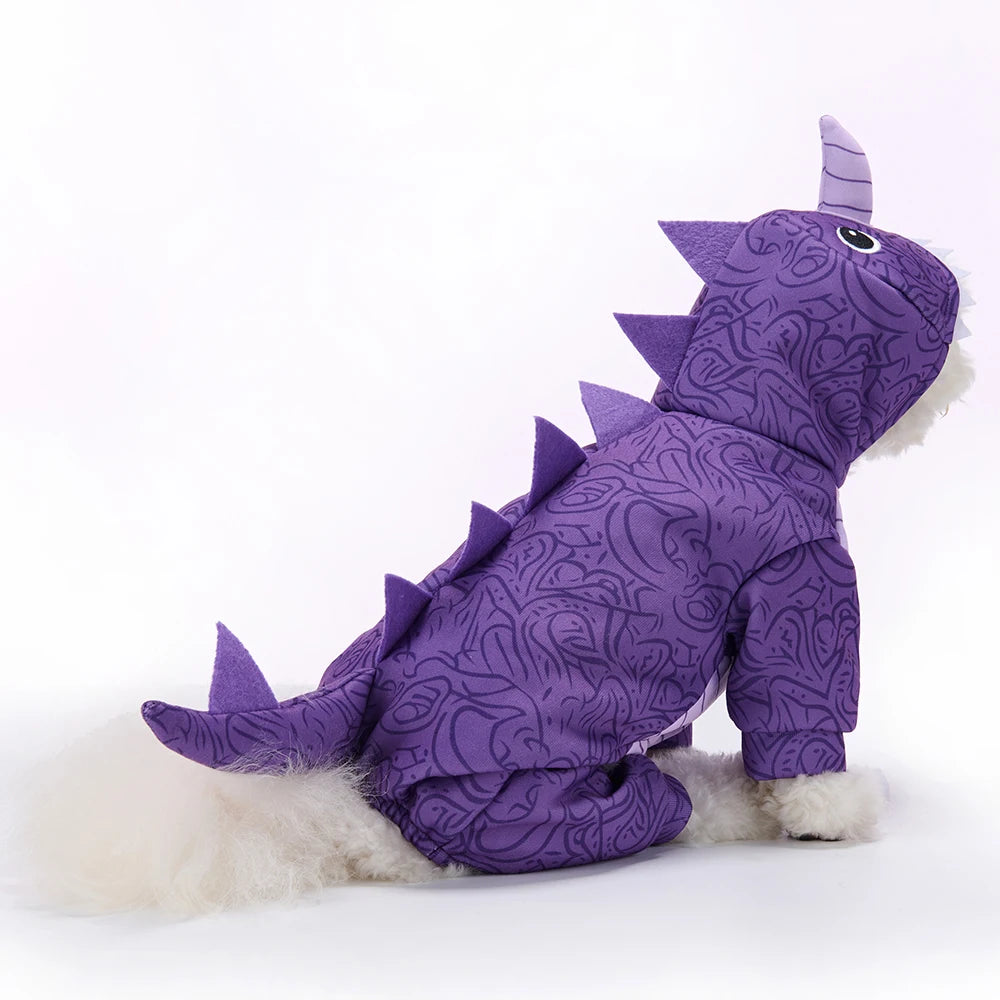Dog Clothes Purple Illusion Unicorn Autumn/Winter Christmas Halloween Pet Dress up Holiday Party Fighting Teddy Pet Clothing