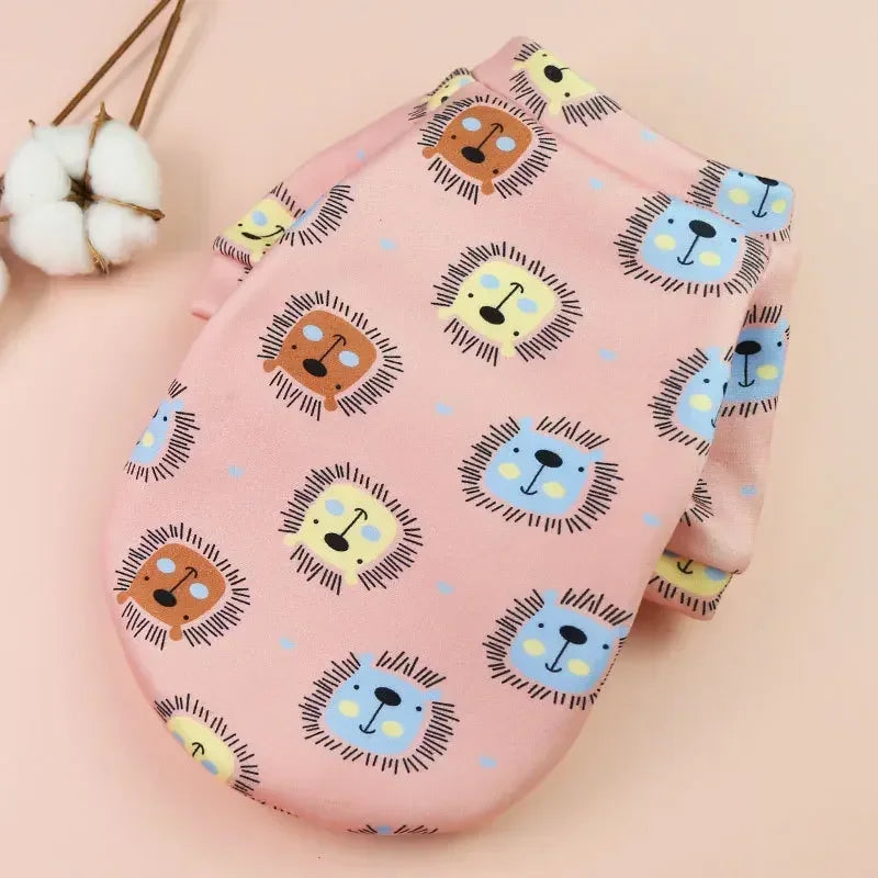 Small Dog Hoodie Coat Winter Warm Pet Clothes for Bulldog Chihuahua Shih Tzu Sweatshirt Puppy Cat Pullover Dogs