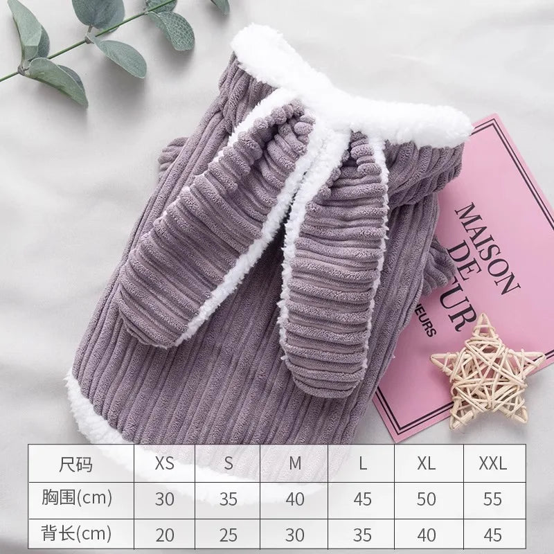 Thickened Fluffy Cotton Coat For Kittens Autumn Winter Clothes British Short Hair Doll Puppy Anti Shedding Warm Cat Jacket