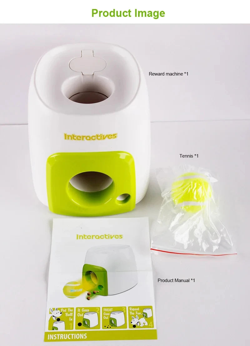 Dog Tennis Ball Launcher Dogs Chase Automatic Toys Food Reward Machine Smart Feeder Throwing Mmachine Pet Ball Thrower