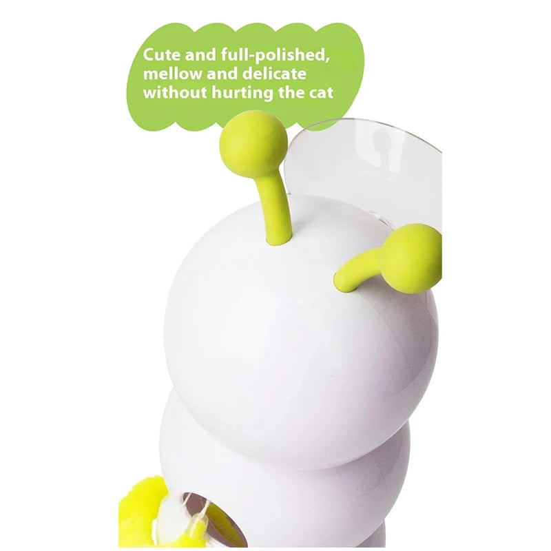 Intelligent Sensing Cat Teasing Toy Interactive USB Rechargeable Caterpillar Toy Automatic Cat Teasing Stick Fun Caterpillar Toy