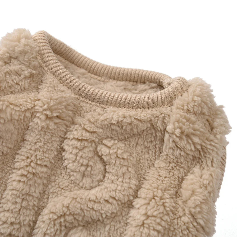 Fleece Warm Dog Cloth Sleeveless Soft Cozy Plush Vest Puppy Winter Overall for Small Medium Pet Sweatshirt  for Dog and Cat