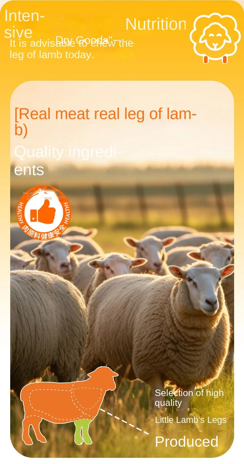 Pet Snacks Dried Lamb Legs Dog Snacks Crispy Big Bones Adult Dog and Puppy Molar Sticks Tooth Cleaning Bone Food Pet Snacks