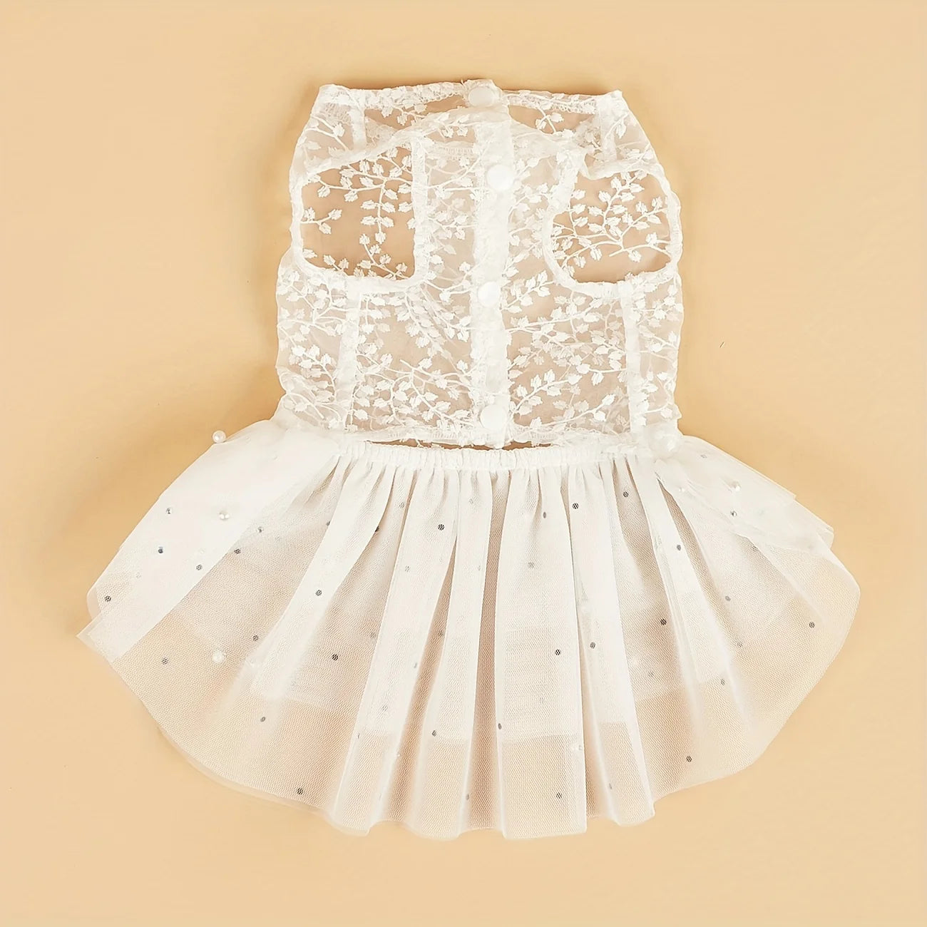 Dog Wedding Party Suit Summer Mesh Dress Suitable For Cats And Dogs