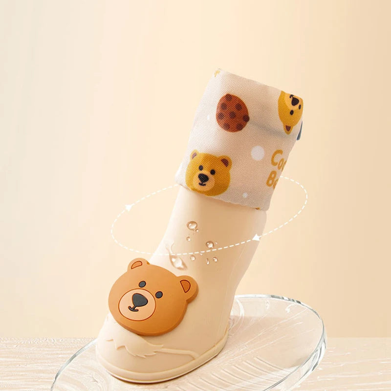 New 4Pcs/set Pet Silicone Rain Shoes Dog Booties Rubber Portable Anti Slip Waterproof Dog Cat Outdoor Autumn Winter Pet Supplies