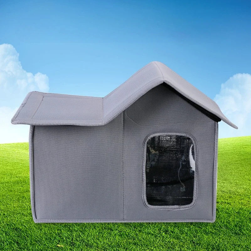 Outdoor Cat House Detachable Roof Easy To Clean Pet Bed Waterproof Practical Cat Nest Cat and Dog Multifunctional Universal Bed