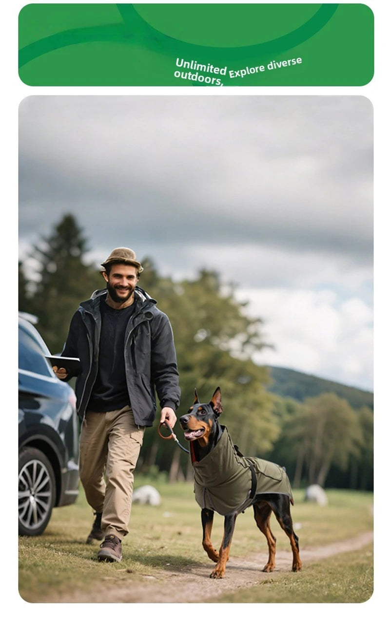 Large Dog Pet Windbreaker Dog Raincoat Pet Stormcoat Waterproof Outdoor Pet Outdoor Waterproof Clothes Pets Raincoat Accessories