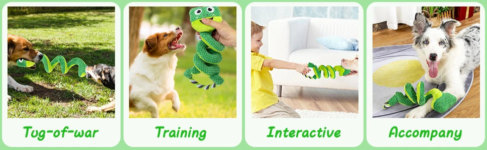 Interactive plush squeaky toys are suitable for large, medium and small dogs - intelligent breed puppy toys